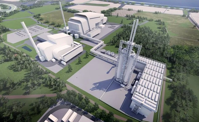 Energy recovery facility aerial view